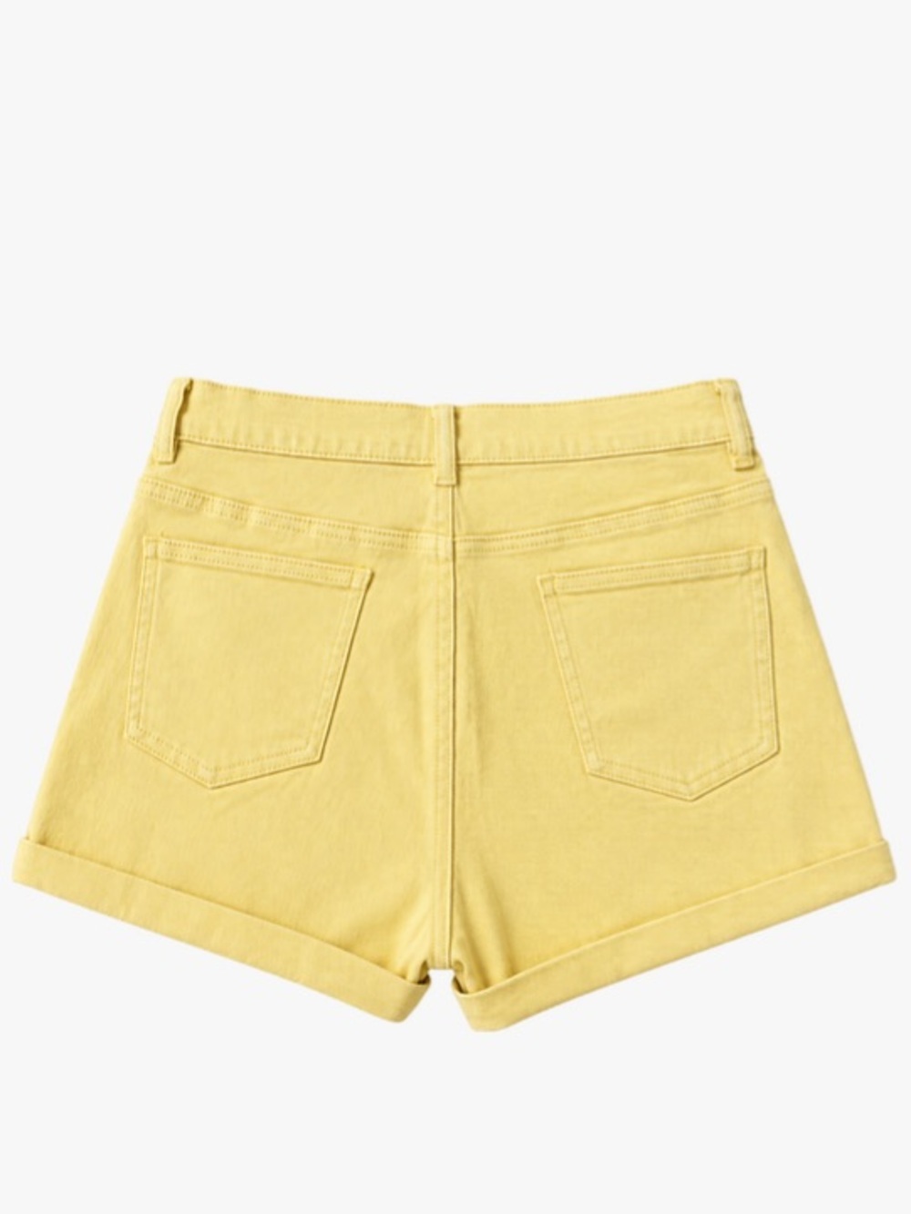 Superdown Butter Yellow High Rise Denim Shorts XS Revolve Festival - Picture 2 of 5